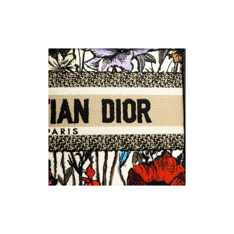 DIOR BookTote Canvas Canvas Bag Tote Bag Shopping Bag Handbag Mini Women's Multicolor-6
