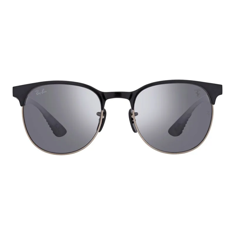 RayBan Metal Square Sunglasses Unisex Black-1