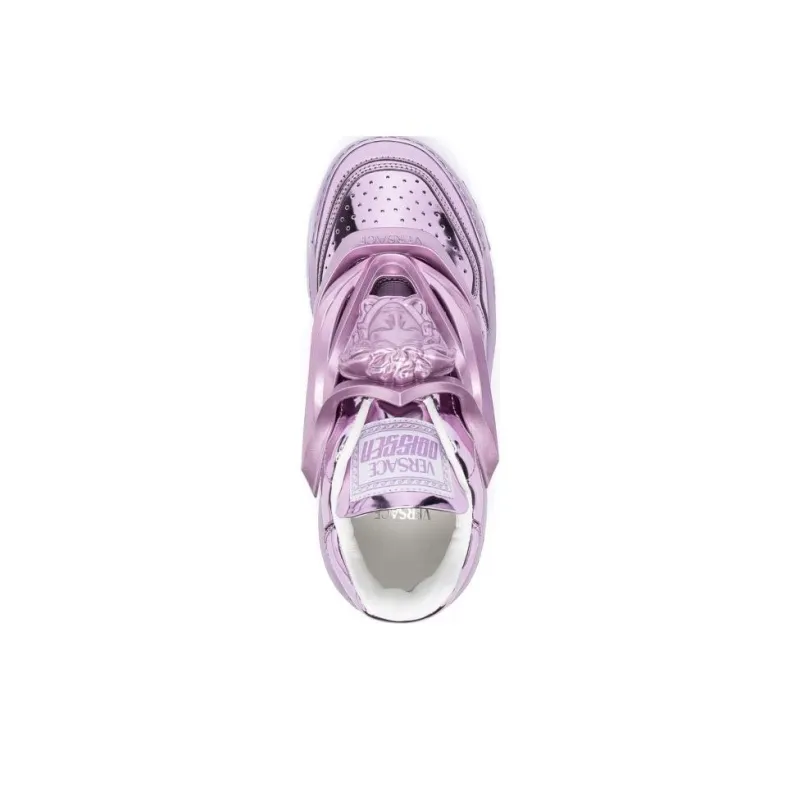 VERSACE Odissea Low Top Casual Shoes Women's Purple-4