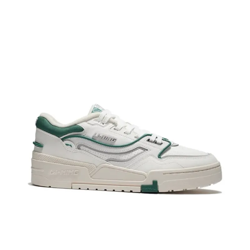 LiNing 001 BTC Low Top Skateboard Shoes Women's White Green-1