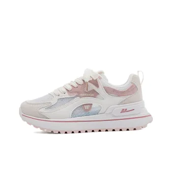 Warrior Shock Absorbers Slip Resistant, Abrasion Resistant, Breathable Low Top Casual Shoes Women's Light Pink