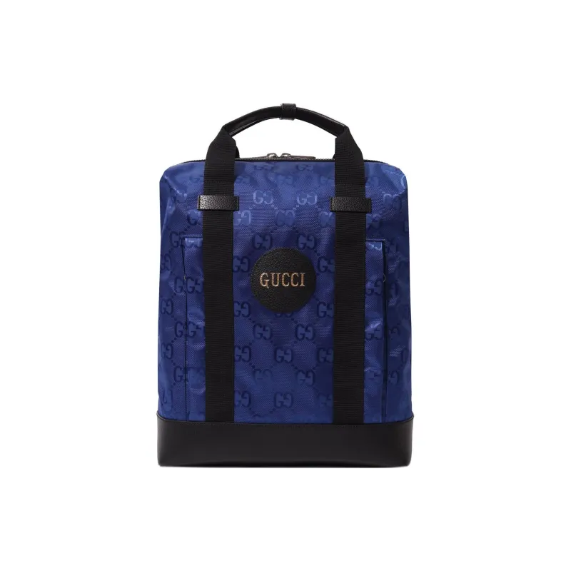 GUCCI Leather Portable Backpack Men's Blue-0