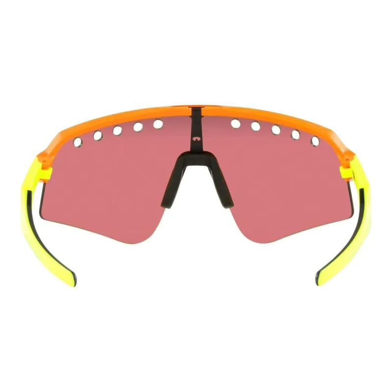 Oakley Plastic Irregular Shape Sunglasses Men's Orange-2