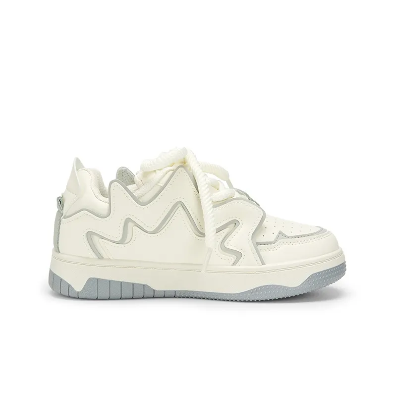 KARLIE KELLER Low Top Skateboard Shoes Women's Greige-1