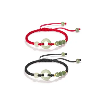North Cain Bracelets Pale Greenish-White Jade Unisex