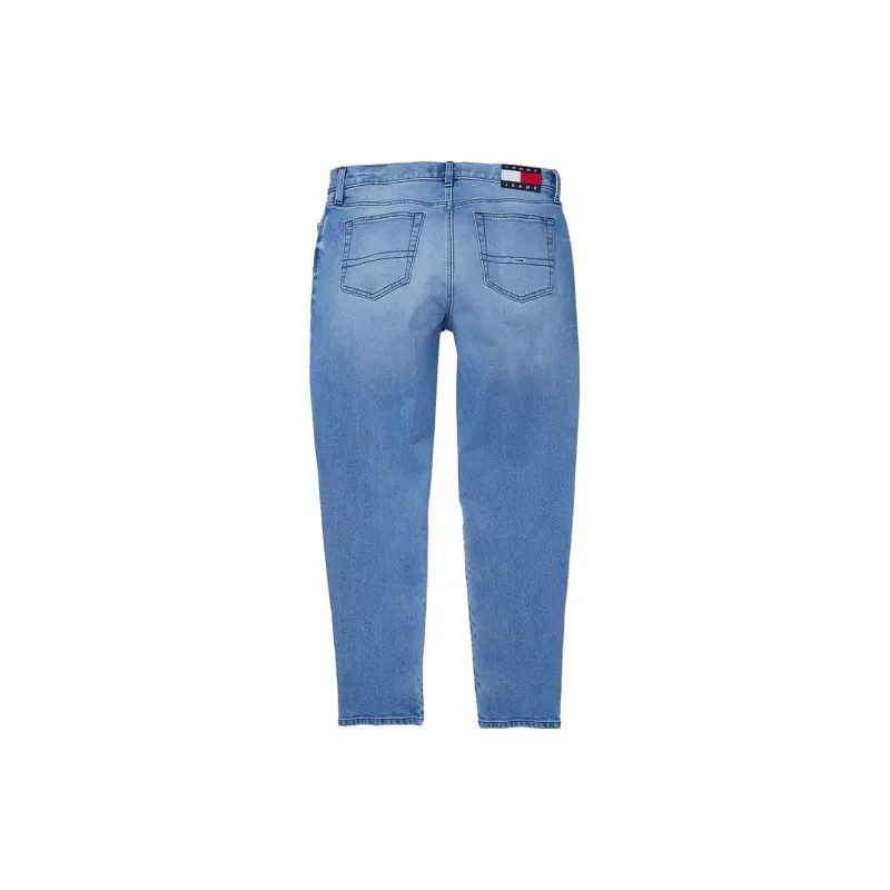Tommy Hilfiger Relaxed Tapered Fit Jean Bottoms Medium Wash Jeans Men's Dark Blue-1