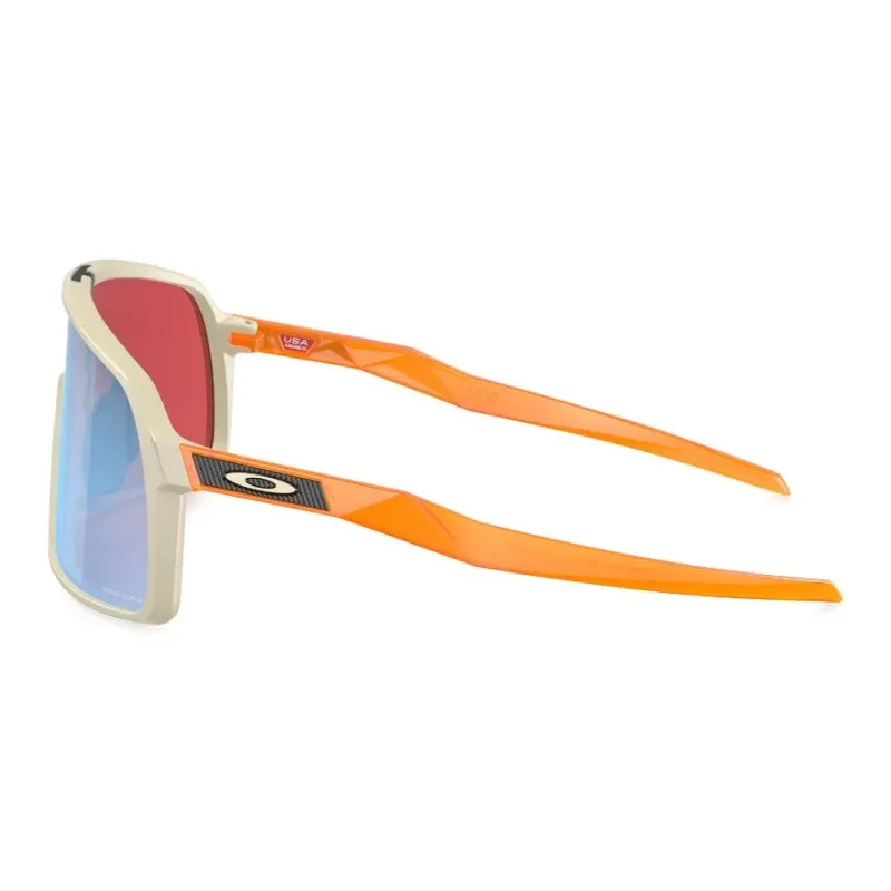 Oakley Acetate Irregular Shape Sunglasses Men's Beige-2
