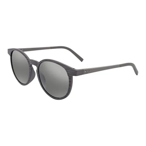 truffle Jim Carbon Fiber Round Sunglasses Unisex Gray