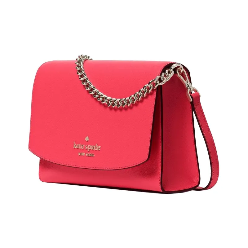Kate Spade Cross-Grain Calfskin Handbag Shoulder Bag Crossbody Bag Regular Women's Watermelon Red-1