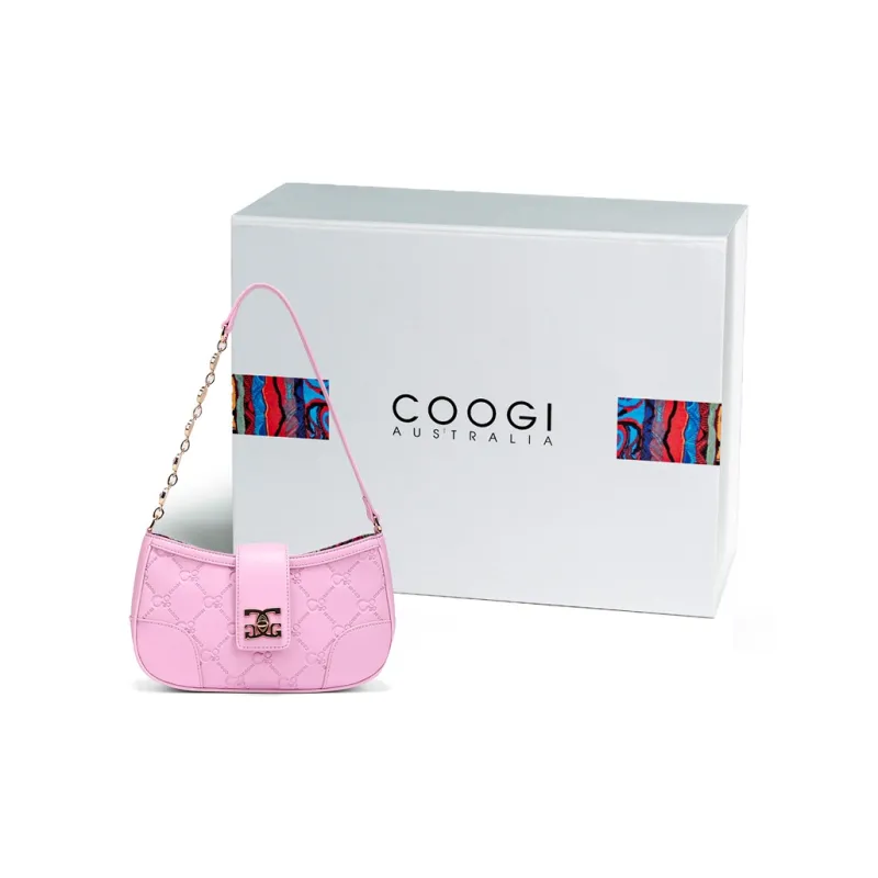 COOGI Split Cow Leather Zippers Women's Ecru/Sun Dried Pink-12