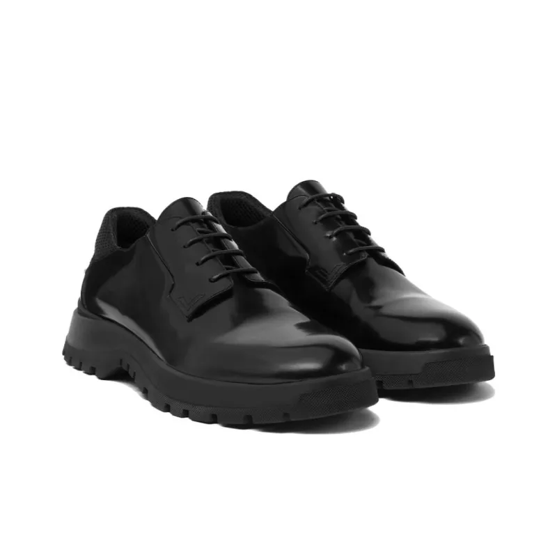 VERSACE Patent Leather Derby Shoes-2