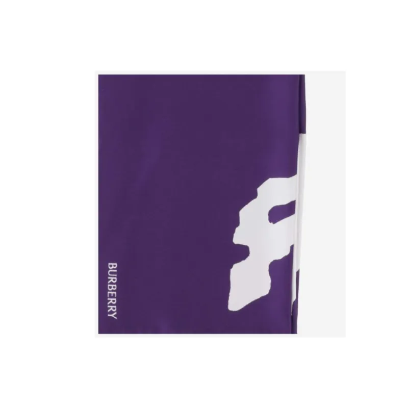 Burberry Silk Scarves Unisex Purple-1
