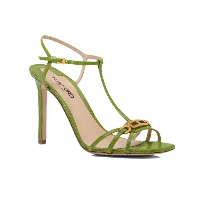 TOM FORD One Strap Sandals 10.5cm Women's Green-2