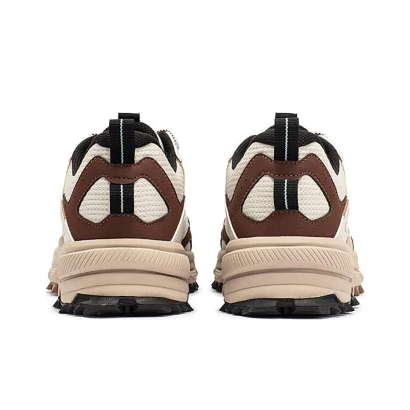 361° Durable Breathable Low Top Running Shoes Men's Beige Brown-4