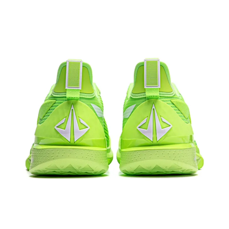 LINING JB2 Basketball Shoes Men Low Top Fluorescent Vanilla Green-5