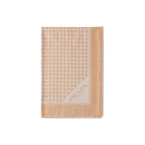 PRADA Knit Scarves Women's Orange