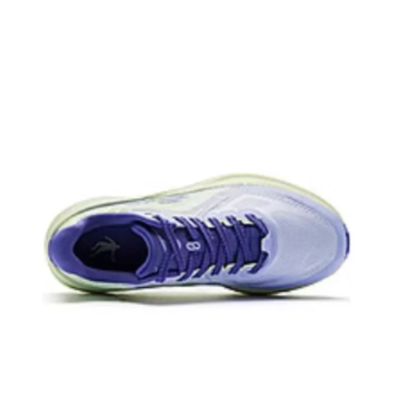 QIAODAN Borderless PRO Cushioning Wear Resistant Low Top Running Shoes Men's Purple Green-3