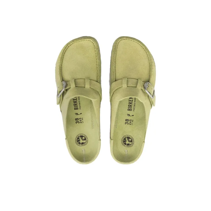Birkenstock Buckley Wrap-toe Slippers Women's Yellow Green Narrow Fit-3