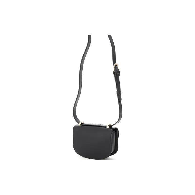 A.P.C Leather Shoulder Bag, Crossbody Bag Mini Women's Black-4