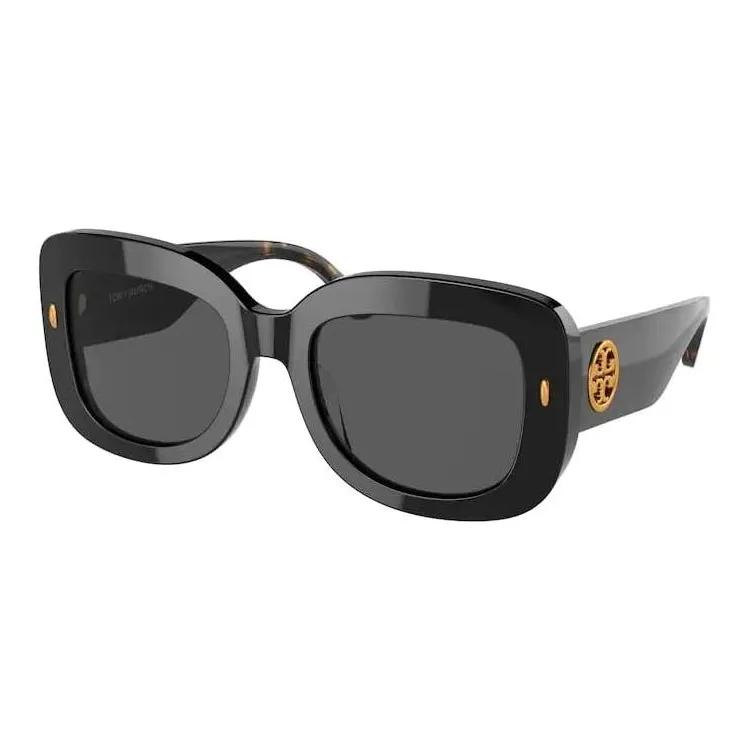 TORY BURCH Irregular Shape Sunglasses Women's Black-0