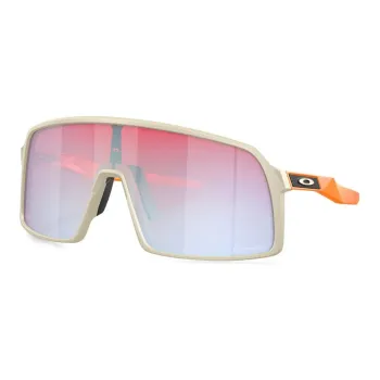 Oakley Acetate Irregular Shape Sunglasses Men's Beige