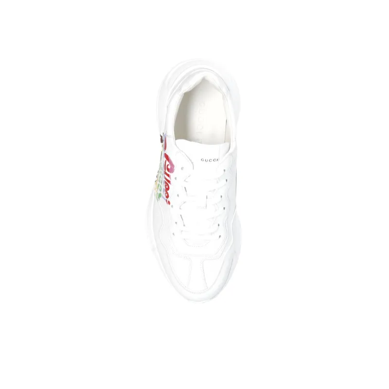 GUCCI Rhyton Low Top Chunky Sneakers Men's White-3