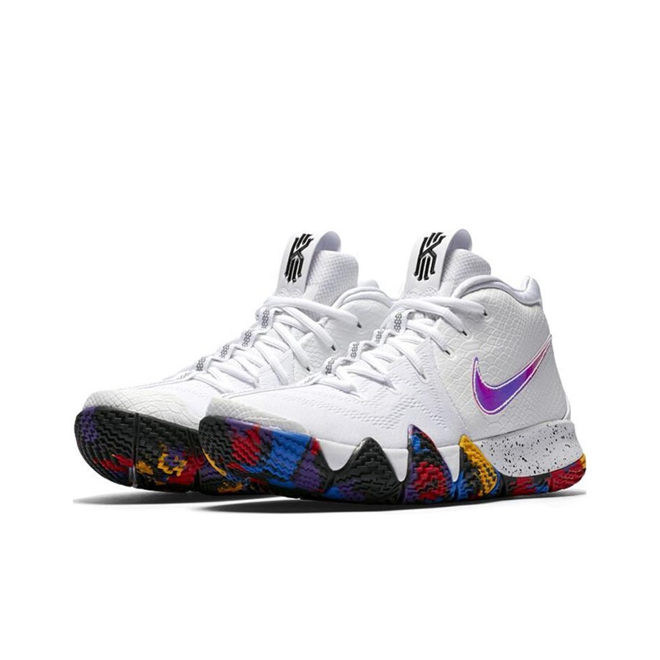 Nike kyrie 4 all white best sale