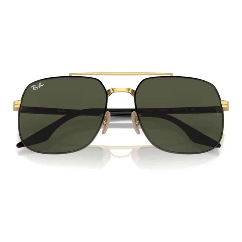 RayBan Irregular Shape Sunglasses Men's Black-5