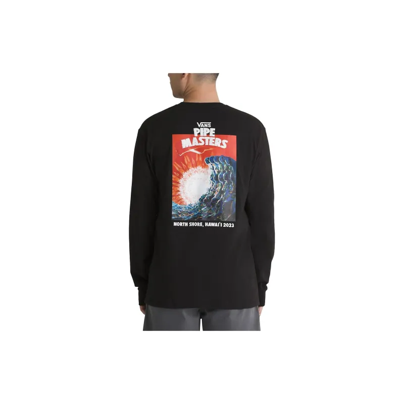 Vans Pipe Masters Poster Long Sleeve T-Shirt T-Shirt Men's Black-1