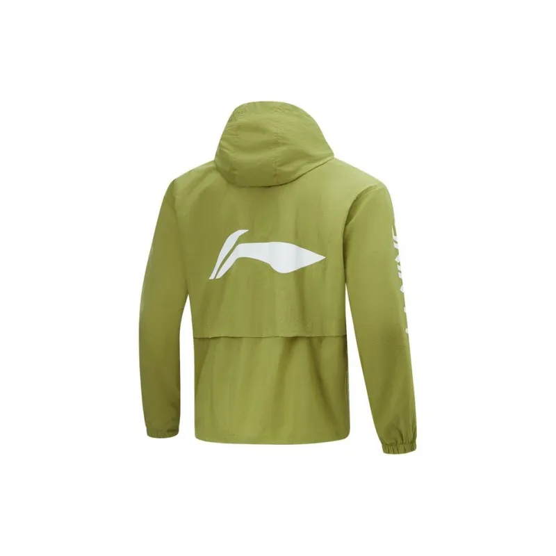 LiNing Fitness Series Breathable And Waterproof Sun Protection Clothing Men's Water Moss Green-1