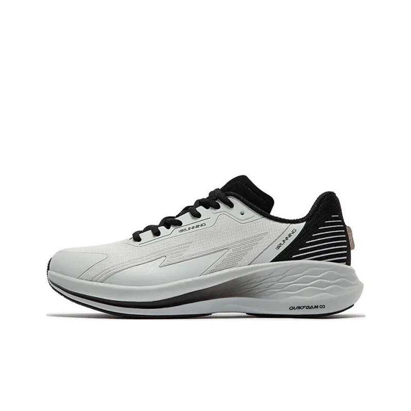 361° Flying Wing Durable Breathable Low Top Running Shoes Men's Gray Black-0