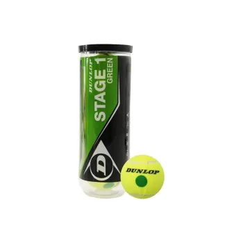 DUNLOP STAGE 1 Tennis Balls Wool, Polyester Training Ball Firm Ground, Grassland Light Green