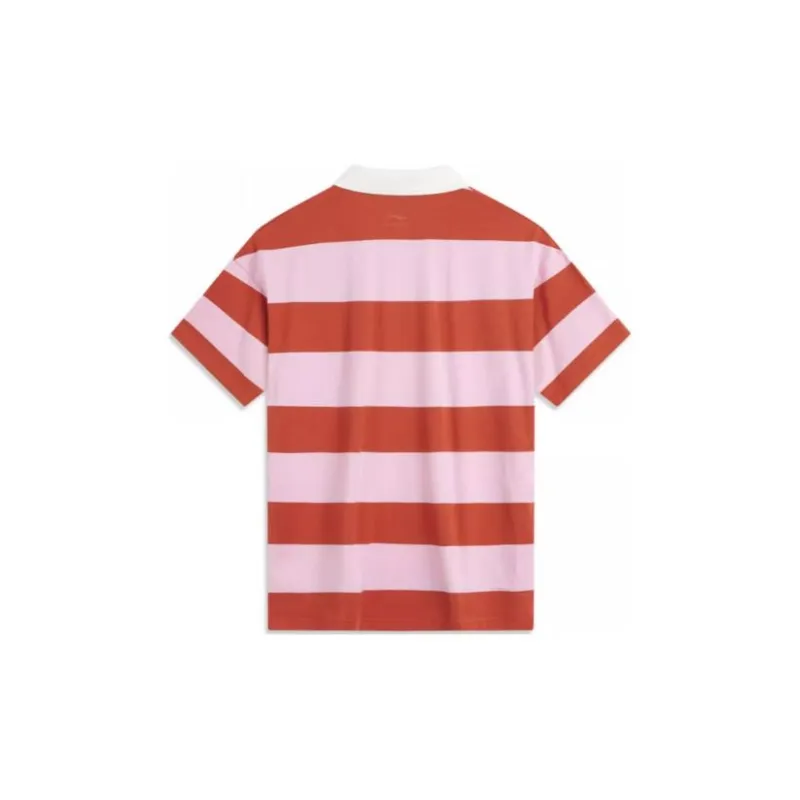 LiNing Weekend Youth Polo Shirt Unisex Sunshine Dirty Orange-1