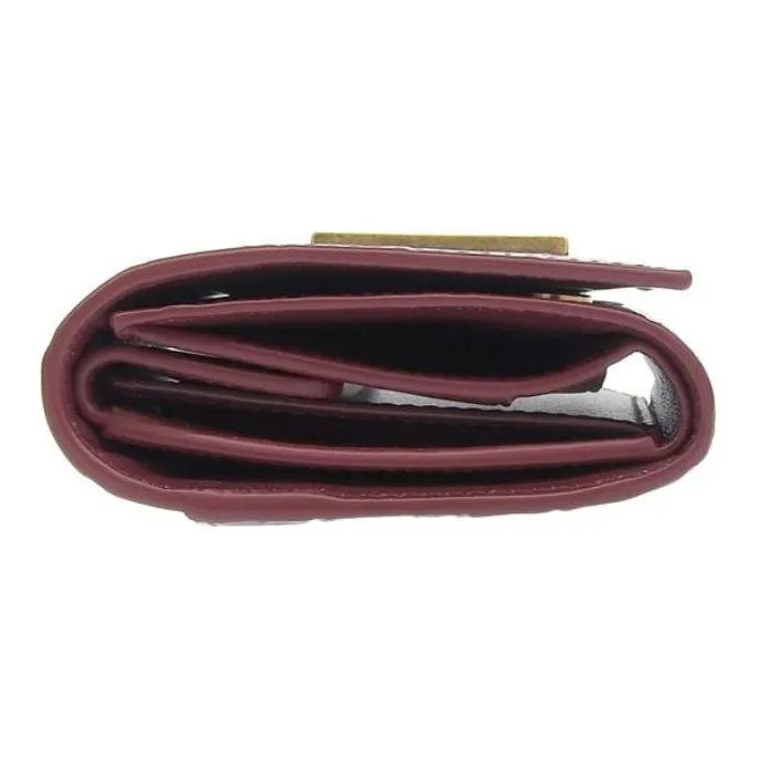 Balenciaga Leather Wallet Mini Women's Red-3