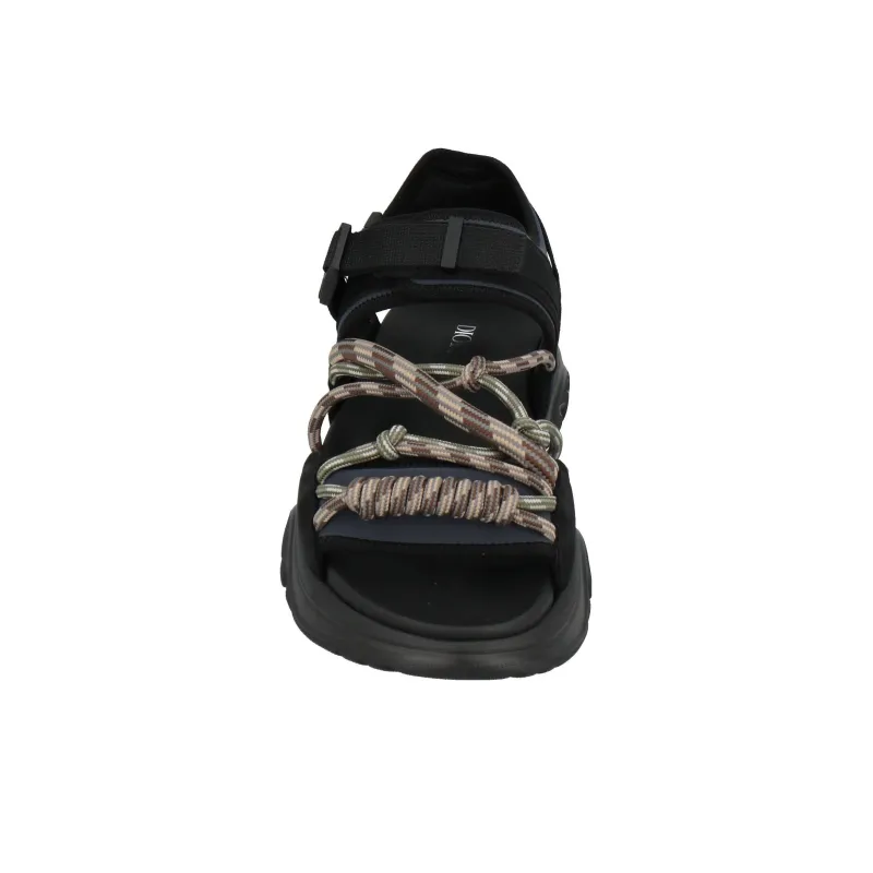 DIOR H Town Sandal Black Gray Brown-3
