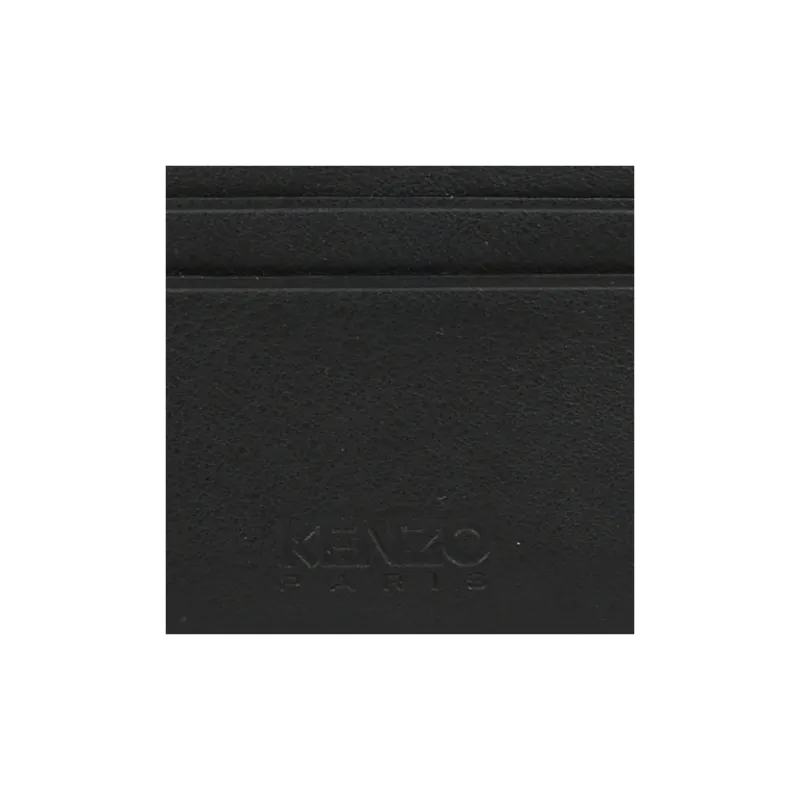 KENZO Calfskin Card Holder Card Holder Men's Black-4