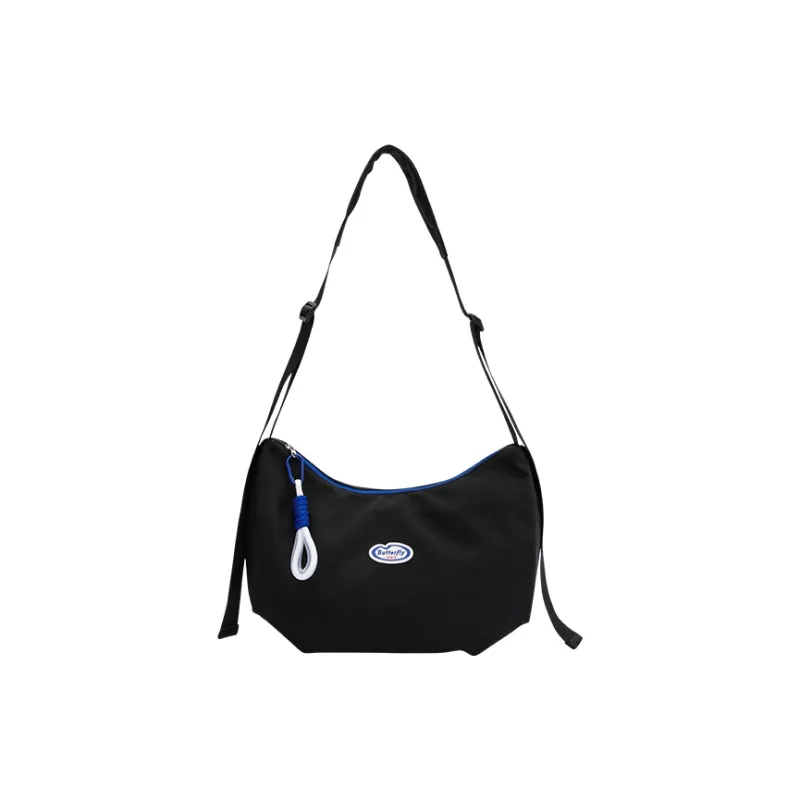 SEM/R Polyester Dumpling Bag Crossbody Bag Medium Size Unisex Milky White Fantasy Pink Black-6