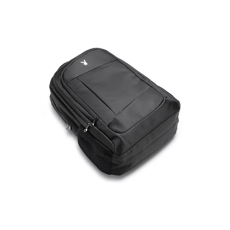 Playboy Fabric Backpack Tubas Men's Black-3