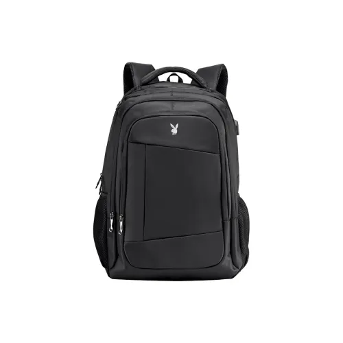 Playboy Fabric Backpack Large Size Men's Black