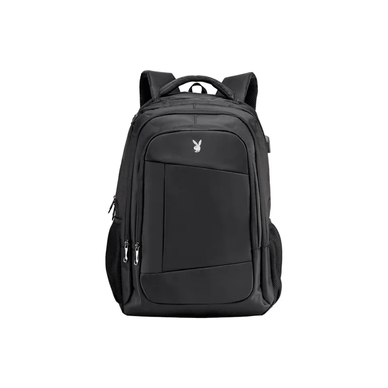 Playboy Fabric Backpack Tubas Men's Black-0