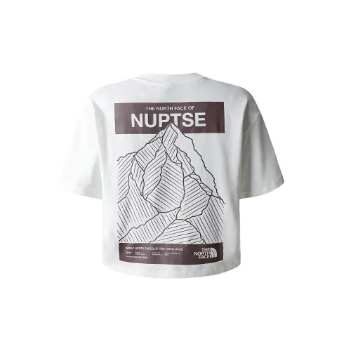 THE NORTH FACE Nuptse T-Shirts Women's Gardenia White