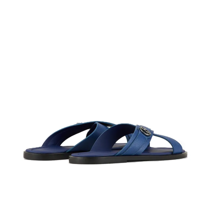 AMANI Slide Slippers Men's Blue Black-4
