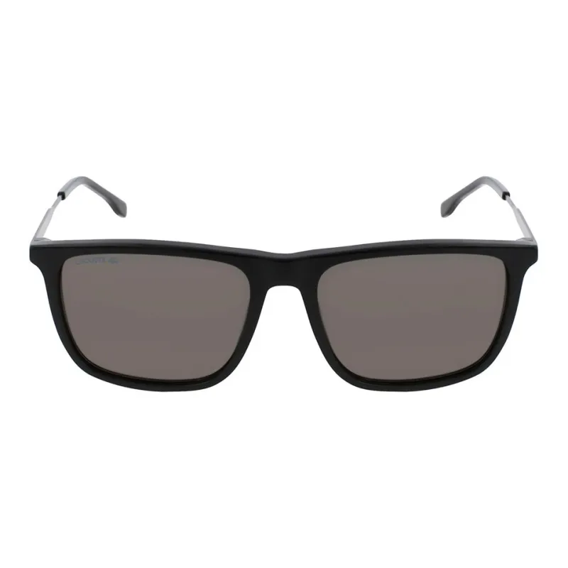 LACOSTE Acetate Square Sunglasses Unisex Black-1