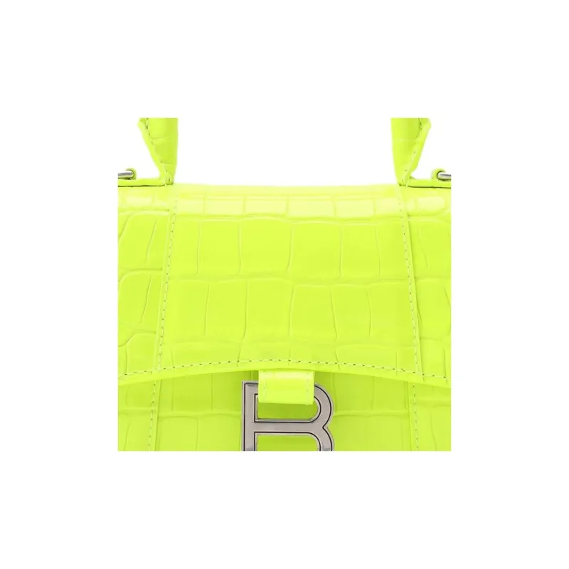 Balenciaga Hourglass Natural Leather Hourglass Bag Shoulder Bag Crossbody Bag Handbag Extra Small Women's Light Green-4