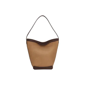 CHISIY Artificial Leather Bucket Bag, Shoulder Bag, Tote Bag, Tote, Shopping Bag, Handbag Large Size Women's Coffee