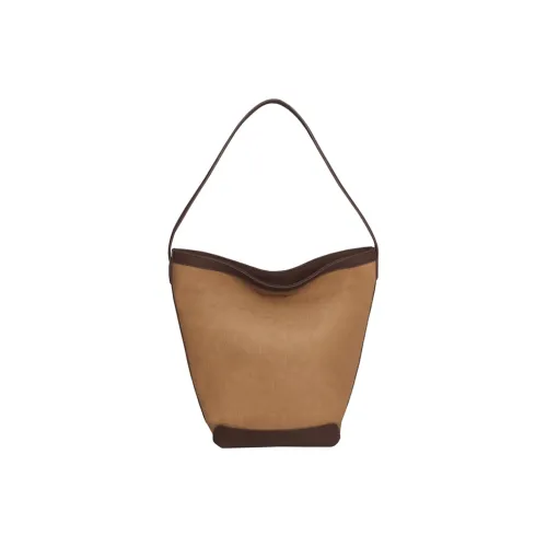 CHISIY Artificial Leather Bucket Bag, Shoulder Bag, Tote Bag, Tote, Shopping Bag, Handbag Large Size Women's Coffee