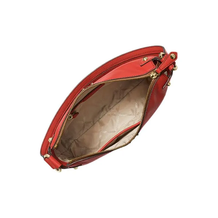 MICHAEL KORS Astor Leather Handbag, Shoulder Bag Women's Poppy Red-1