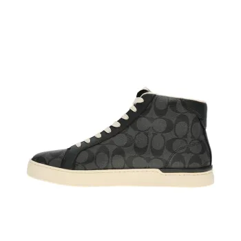 COACH Clip Stylish Skateboarding Shoes Men's Black