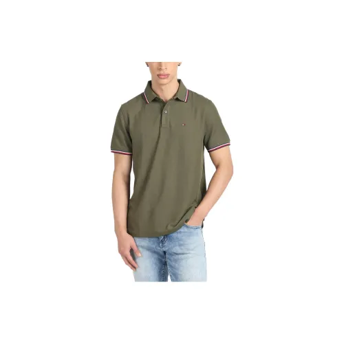 Tommy Hilfiger Polo Shirts Men Army Green