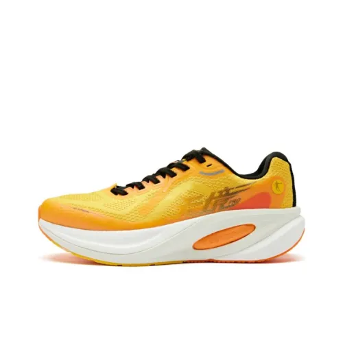 QIAODAN Borderless PRO Running Shoes Men Low-Top Yellow/Orange